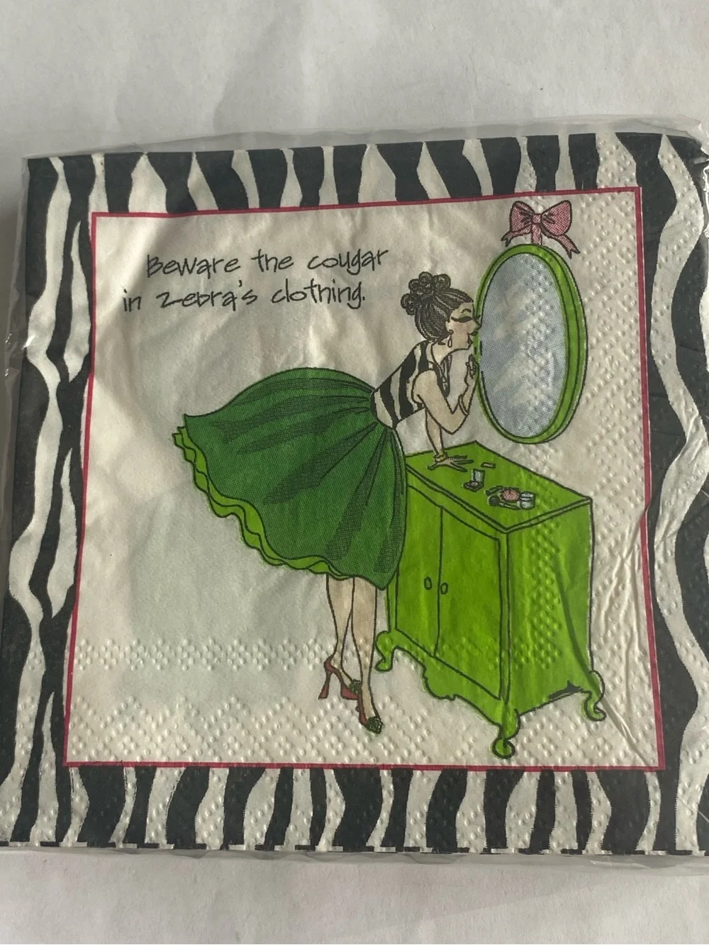 Lot of 4 Humongous Cocktail Napkins With Sarcastic Or Witty Quotes Girl’s Party